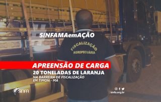 Apreensão carga de laranja barreira de Timon