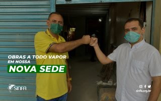 As obras da nova sede do SINFA estão a todo vapor!