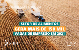 Setor de alimentos gera mais de 150 mil vagas de emprego em 2021