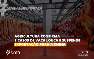 Agricultura confirma 2 casos de vaca louca e suspende exportação para a China