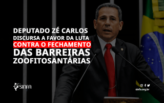 Deputado Zé Carlos discursa à favor da luta contra o fechamento das barreiras Zoofitosantárias no Maranhão