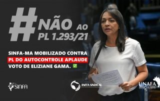 SINFA-MA mobilizado contra PL do Autocontrole aplaude voto de Eliziane Gama.