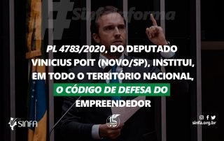PL 4783/2020, do deputado Vinicius Poit (NOVO/SP), institui, em todo o território nacional, o Código de Defesa do Empreendedor