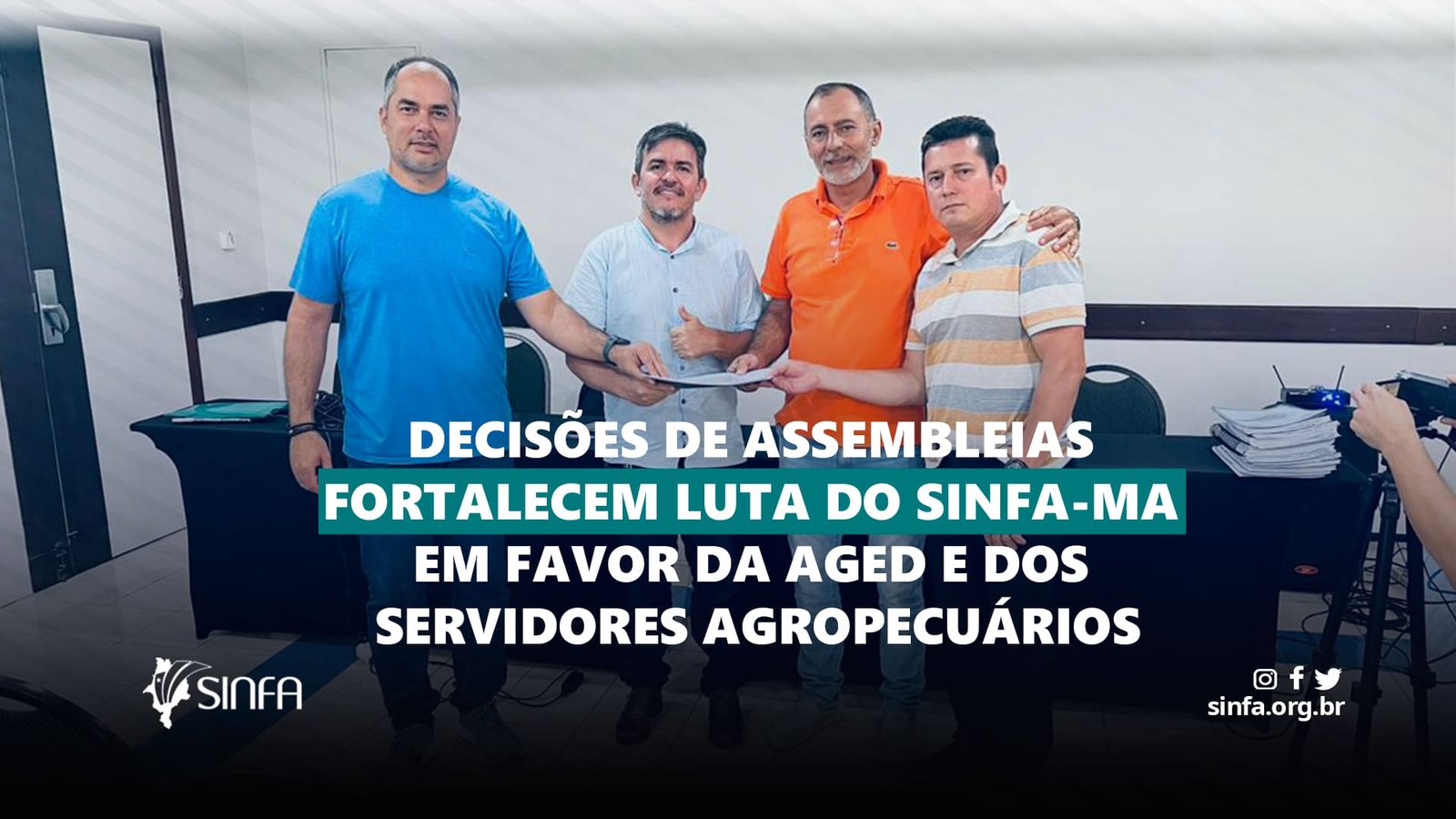 Decisões de assembleias fortalecem luta do SINFA-MA em favor da AGED e dos servidores agropecuários