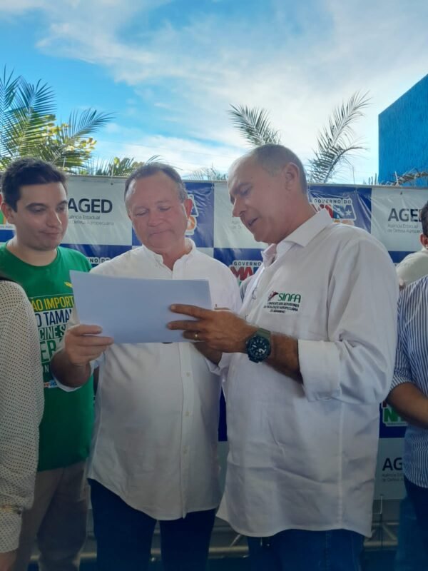 Governador Brandão recebe do Presidente do SINFAMA convidte para o 1º SEDAGRO