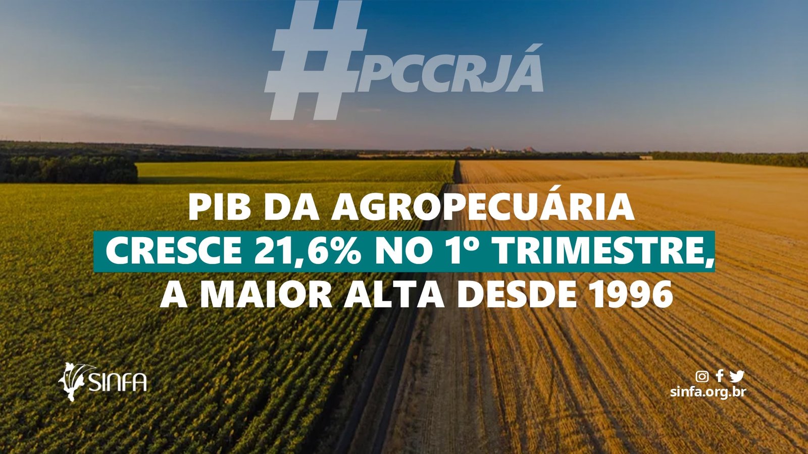 O Produto Interno Bruto (PIB) do setor agropecuário abriu o ano de 2023 com crescimento de 21,6% no primeiro trimestre